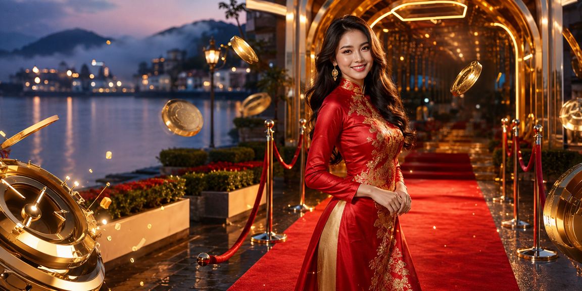 Cảnh vật Đà Lạt trong trang phục áo dài truyền thống
